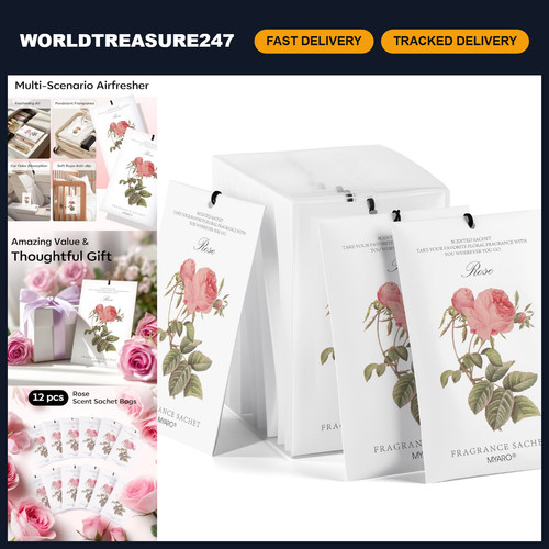 Pack rose scented sachets - 12,